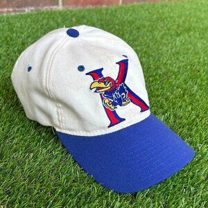 Vintage 90’s Kansas Jayhawks KU snapback ball cap hat